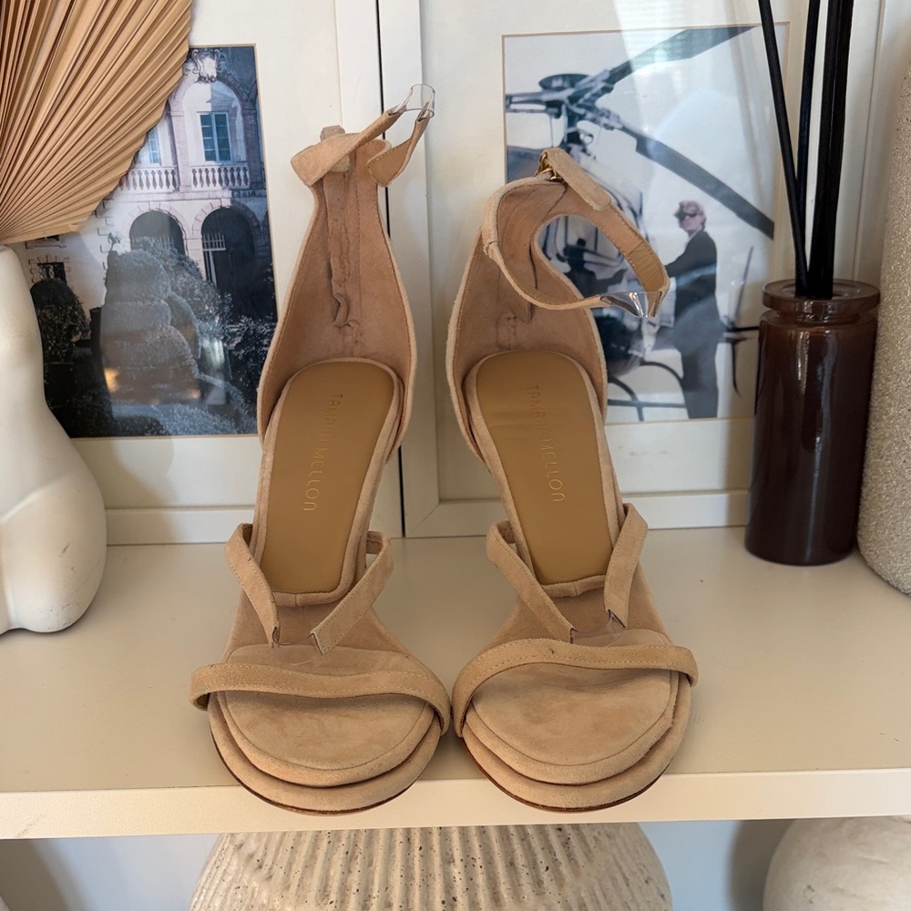 Tamara Mellon Tan Heeled Sandals